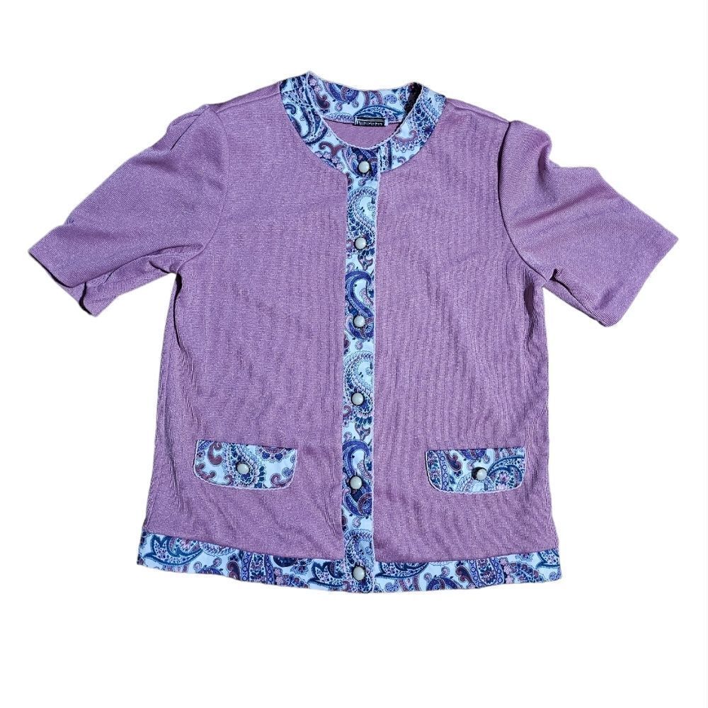 Women's Vintage IMPROMPTU Button Down Floral Shirt Small‎
